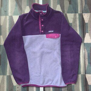 Patagonia Lightweight Synchilla Snap-T Fleece Pullover Purple Women's Size XS